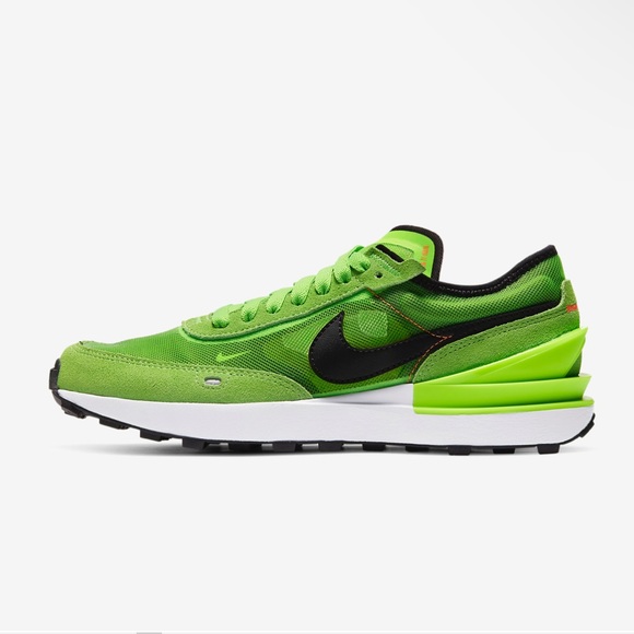 Nike Waffle One Electric Green Kids Sneakers- 5.5, 6, 6.5, 7 - Picture 5 of 13